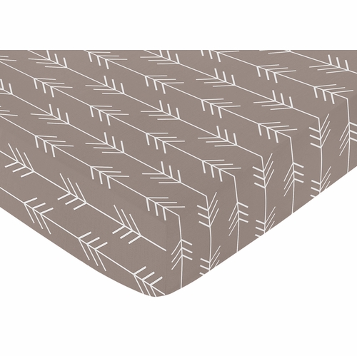 Outdoor Adventure Collection Crib Sheet - Arrow Print - alt image 2