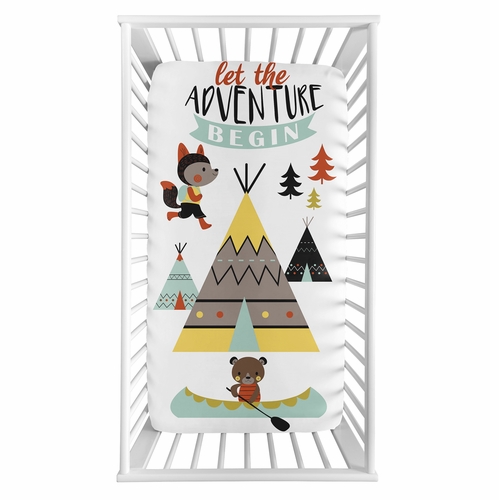 Outdoor Adventure Collection Photo Op Crib Sheet - alt image 1