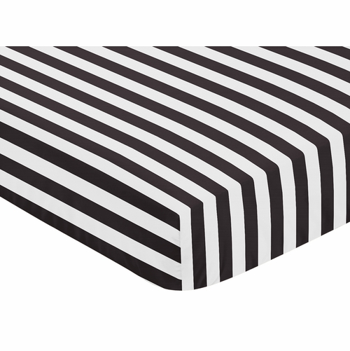 Paris Collection Crib Sheet - Stripe - alt image 2