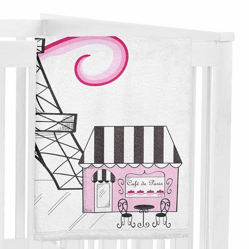 Paris Collection Monthly Milestone Baby Blanket - alt image 2