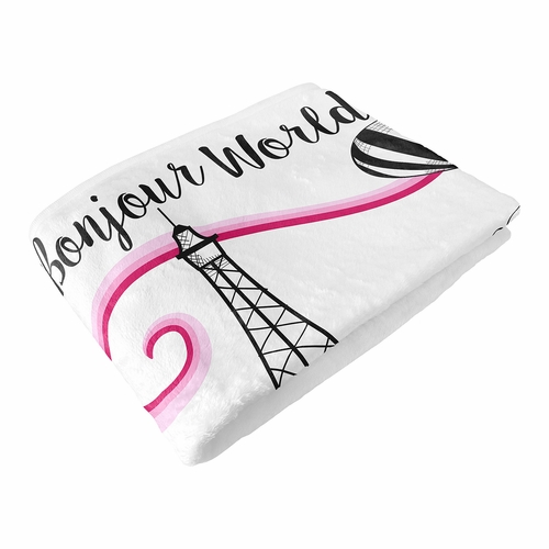 Paris Collection Monthly Milestone Baby Blanket - alt image 5