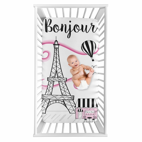 Paris Collection Photo Op Crib Sheet