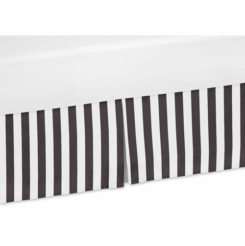 Paris Collection Stripe Print Crib Bed Skirt