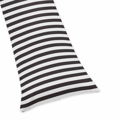 Paris Collection Stripe Print Full Length Body Pillow Cover
