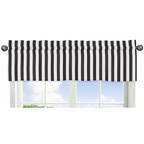 Paris Collection Stripe Print Window Valance