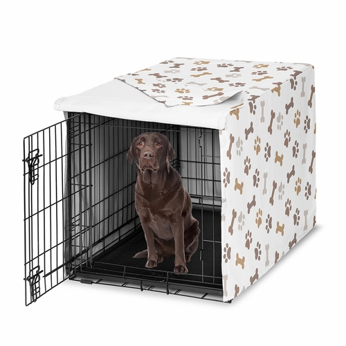 Paw and Bone Collection Dog Crate Kennel Cover 42in.