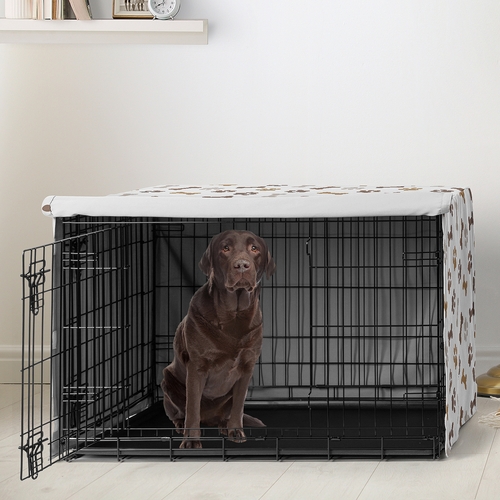 Paw and Bone Collection Dog Crate Kennel Cover 42in. - alt image 1