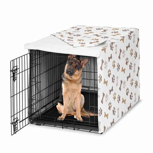 Paw and Bone Collection Dog Crate Kennel Cover 48in.