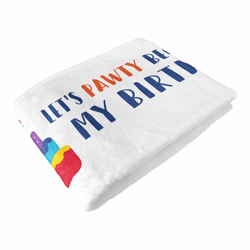 Pawty Party Collection Dog Birthday Milestone Blanket - alt image 5