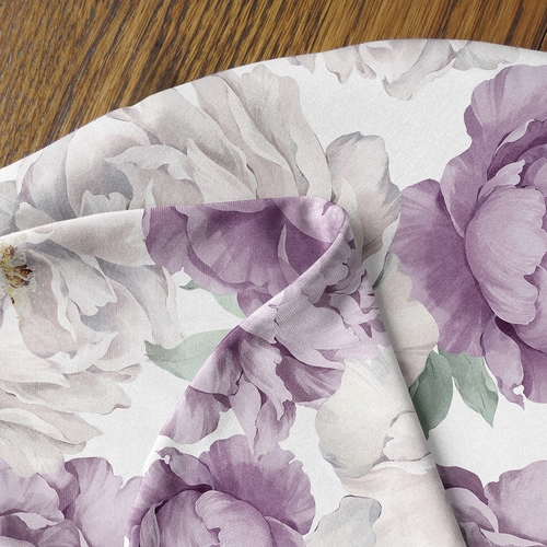 Peony Floral Garden Lavender Purple and Ivory Collection Baby Cocoon and Beanie Hat - 2 Piece Set - alt image 3