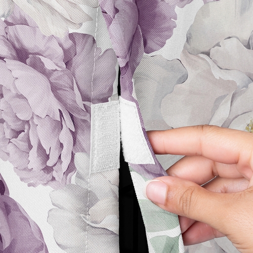 Peony Floral Garden Lavender Purple and Ivory Collection Dog Crate Kennel Cover 30in. - alt image 2