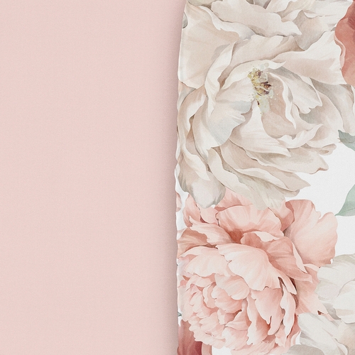 Peony Floral Garden Pink and Ivory Collection 2 Pack Baby Bassinet Fitted Sheets - alt image 4