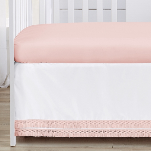 Peony Floral Garden Pink and Ivory Collection 4 Piece Crib Bedding - alt image 5