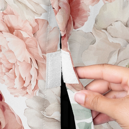 Peony Floral Garden Pink and Ivory Collection Dog Crate Kennel Cover 36in. - alt image 2