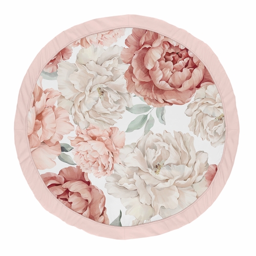 Peony Floral Garden Pink and Ivory Collection Playmat