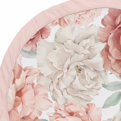 Peony Floral Garden Pink and Ivory Collection Playmat - alt image 2