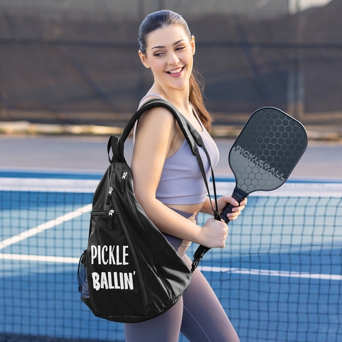 Pickle Ballin' Collection Pickleball Bag Sling Backpack - alt image 1
