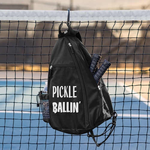 Pickle Ballin' Collection Pickleball Bag Sling Backpack - alt image 2