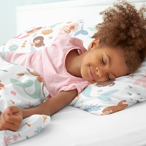 Pink and Blue Mermaids Collection Twin Bedding - alt image 3