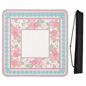 Pink Shabby Chic Collection Mahjong Mat for Table - Shipped Rolled