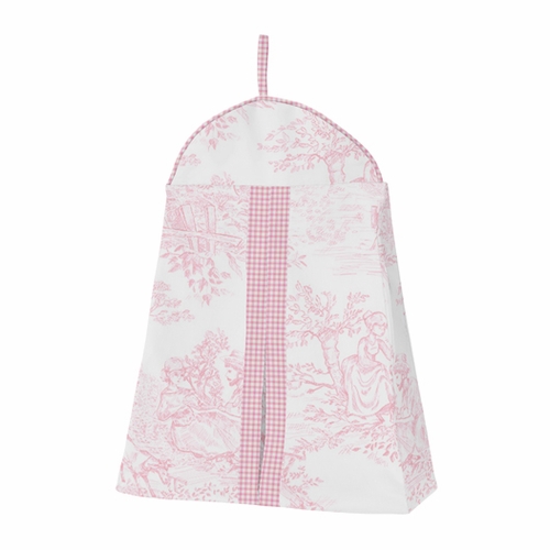 Pink Toile 11 Piece Bumperless Crib Bedding Collection - alt image 4