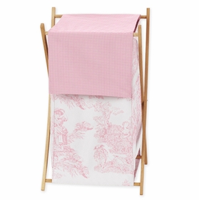 Pink Toile Hamper