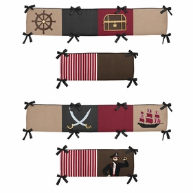 Pirate Treasure Cove Collection Crib Bumper Pad
