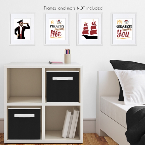 Pirate Treasure Cove Collection Wall Art Prints - Set of 4 - alt image 2