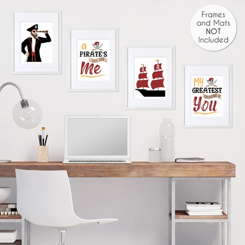 Pirate Treasure Cove Collection Wall Art Prints - Set of 4 - alt image 3