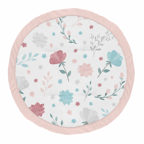 Pop Floral Pink and Blue Collection Playmat