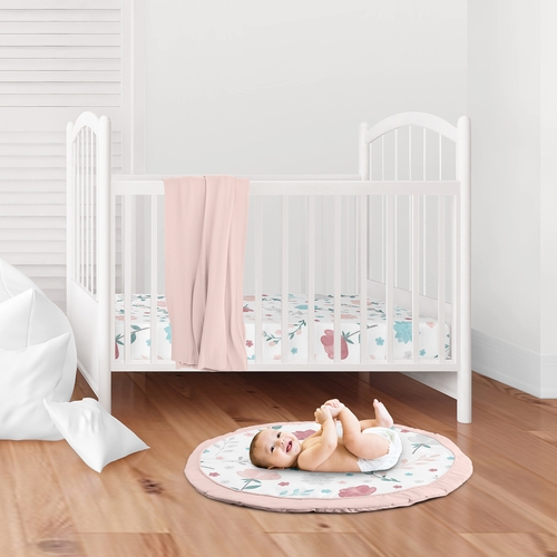 Pop Floral Pink and Blue Collection Playmat - alt image 1