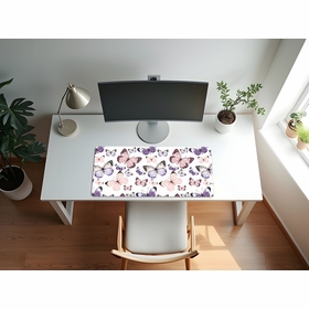 Purple and Pink Butterfly Collection Large Mouse Pad Desk Mat