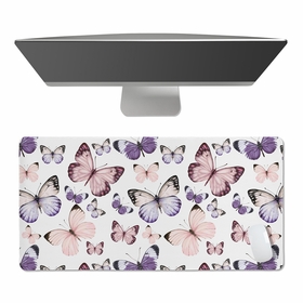 Purple and Pink Butterfly Collection Large Mouse Pad Desk Mat