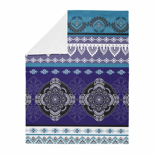 Purple Boho Collection Baby Blanket - alt image 1