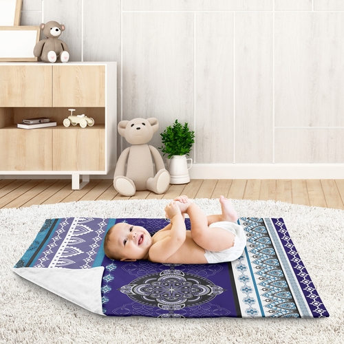 Purple Boho Collection Baby Blanket - alt image 2