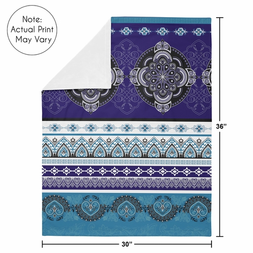 Purple Boho Collection Baby Blanket - alt image 3