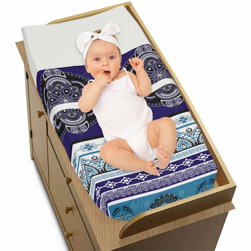 Purple Boho Collection Changing Pad Cover - alt image 2
