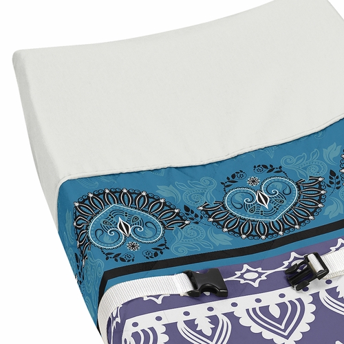 Purple Boho Collection Changing Pad Cover - alt image 3