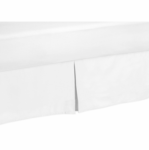 Queen Bed Skirt for Chevron Gray and White Collection