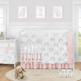 Rainbow Collection 5 Piece Crib Bedding