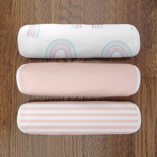 Rainbow Collection Absorbent Burp Cloths - 3 Pack Set - alt image 3
