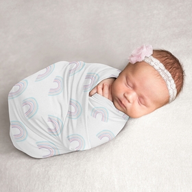 Rainbow Collection Baby Swaddle Blanket