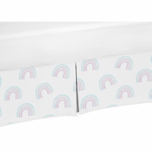 Rainbow Collection Crib Bed Skirt