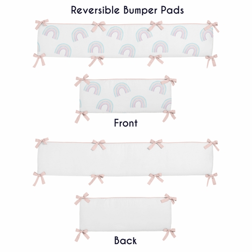 Rainbow Collection Crib Bumper Pad - alt image 1