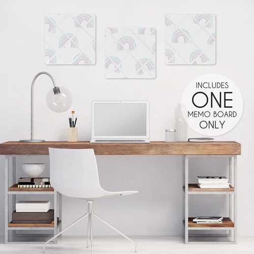 Rainbow Collection Fabric Memo Board - alt image 1