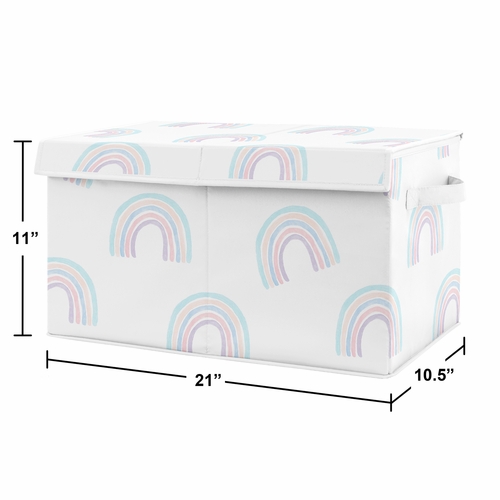 Rainbow Collection Fabric Toy Bin Storage - alt image 2
