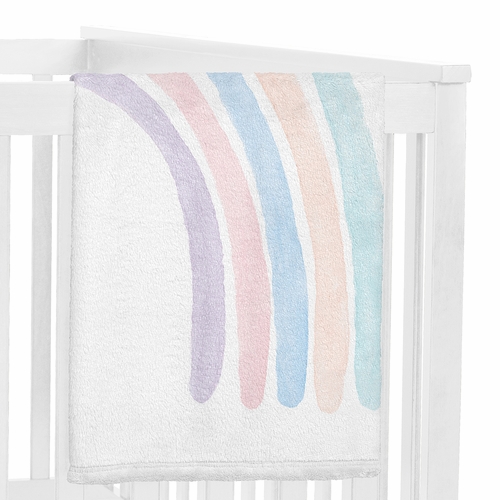 Rainbow Collection Monthly Milestone Baby Blanket - alt image 2