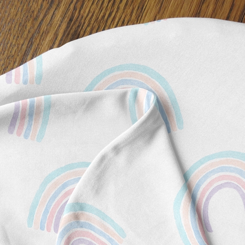 Rainbow Collection Nursing Breastfeeding Pillow Cover - alt image 3