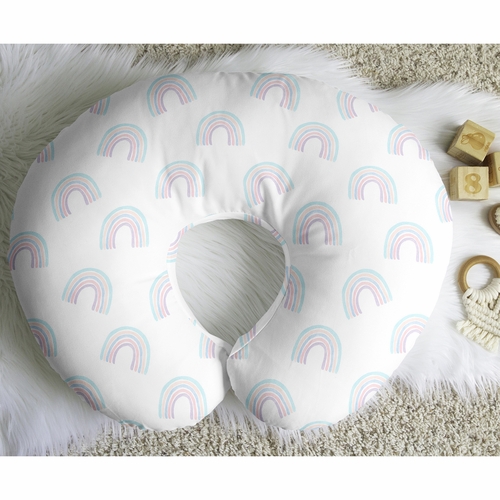 Rainbow Collection Nursing Breastfeeding Pillow Cover - alt image 4