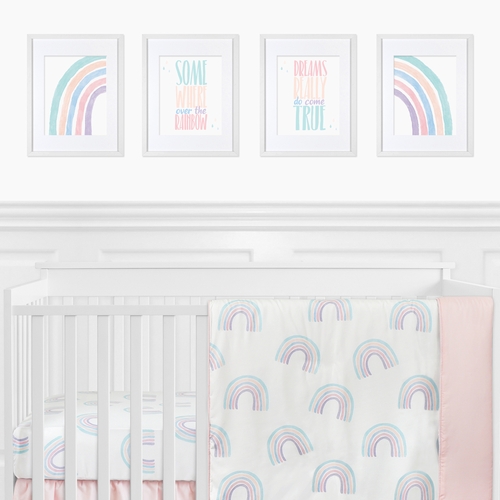 Rainbow Collection Wall Art Prints - Set of 4 - alt image 1
